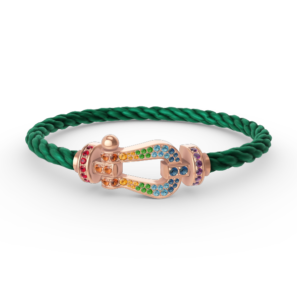 [Together Jewelry]FORCE LARGE HORSESHOE  COLORED DIAMOND BRACELET ROSE GOLD