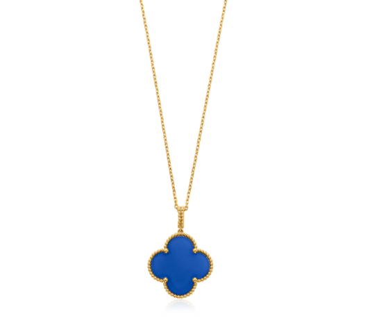 [Together]CLOVER 25MM NECKLACE TURQUOISE ROSE GOLD