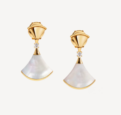 [Together Jewelry]DREAM MOP 1 DIAMOND EARRINGS