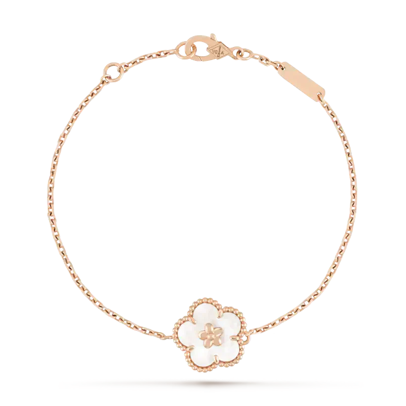 [Together]LUCKY WHITE MOP PLUM BLOSSOM  BRACELET