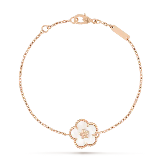 [Together]LUCKY WHITE MOP PLUM BLOSSOM  BRACELET