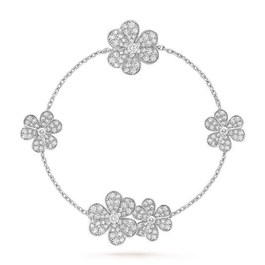 [Together]FRIVOLE SILVER 5 FLOWERS BRACELET