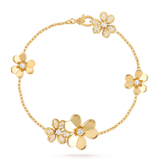 [Together]FRIVOLE GOLD 5 FLOWERS BRACELET