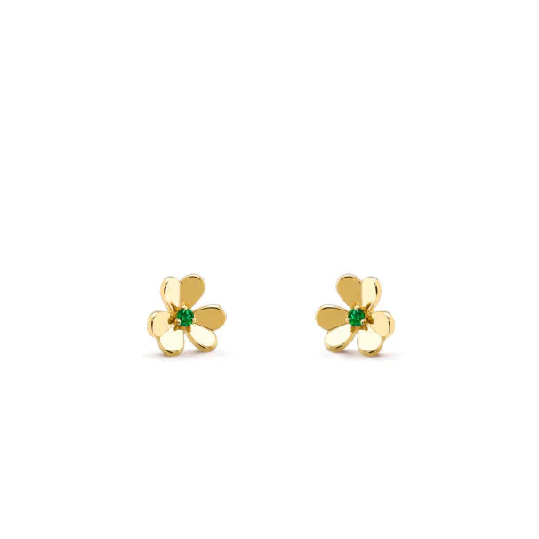 [Together]FRIVOLE  FLOWER MALACHITE EARRINGS