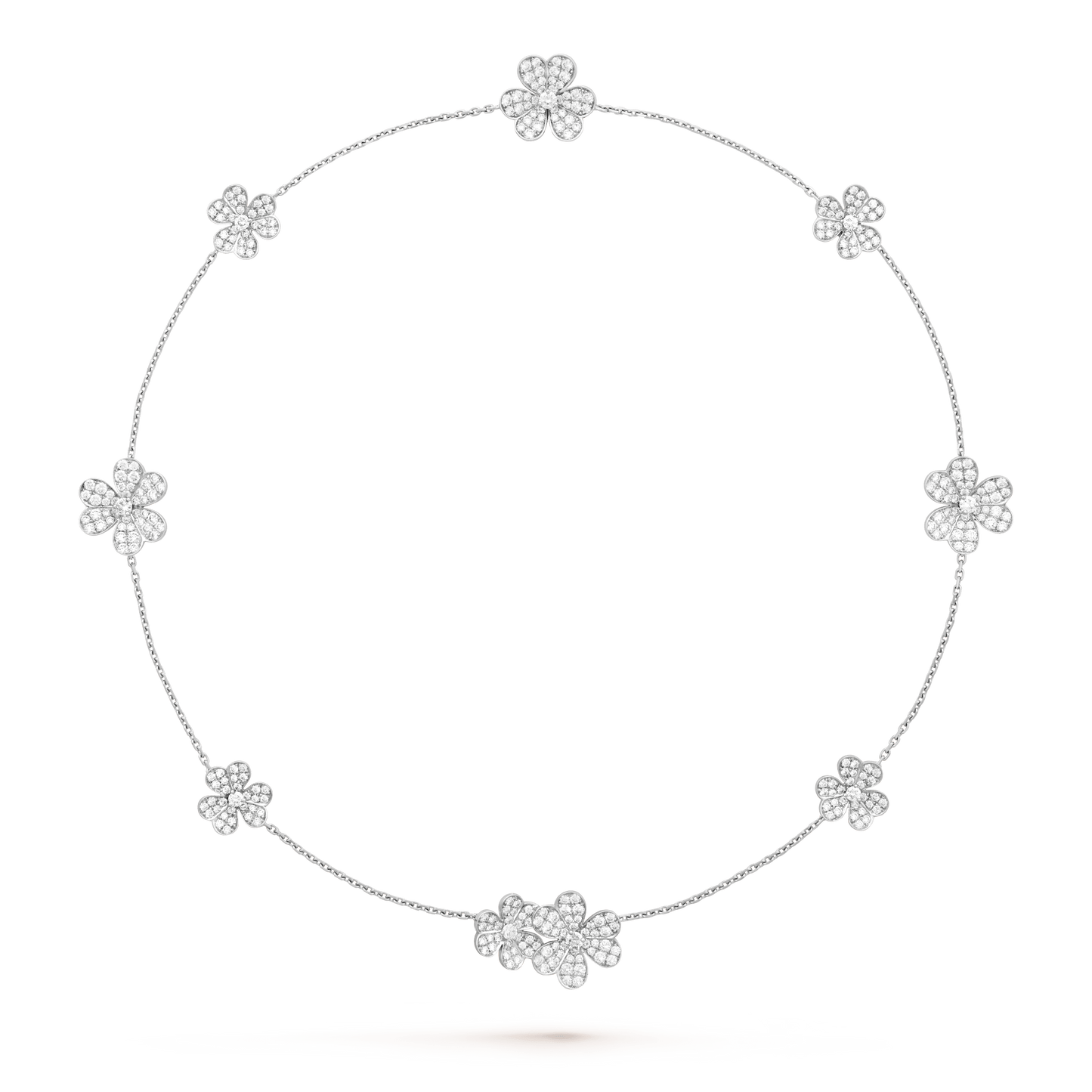 [Together]FRIVOLE SILVER 9 FLOWERS NECKLACE