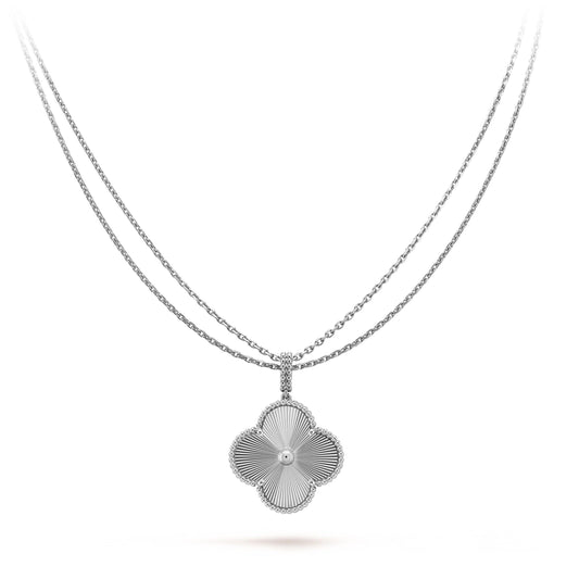 [Together]CLOVER 25MM SILVER BIG CLOVER NECKLACE