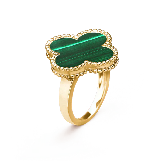 [Together]CLOVER MALACHITE RING