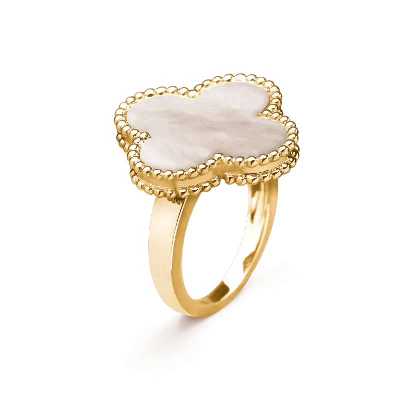 [Together]CLOVER WHITE MOP RING