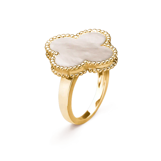 [Together]CLOVER WHITE MOP RING