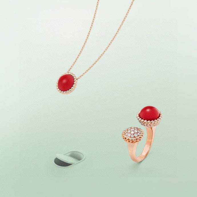 [Together]PERLEE COULEURS DIAMOND ROSE GOLD BETWEEN THE FINGER RING