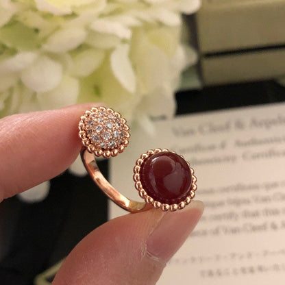 [Together]PERLEE COULEURS DIAMOND ROSE GOLD BETWEEN THE FINGER RING