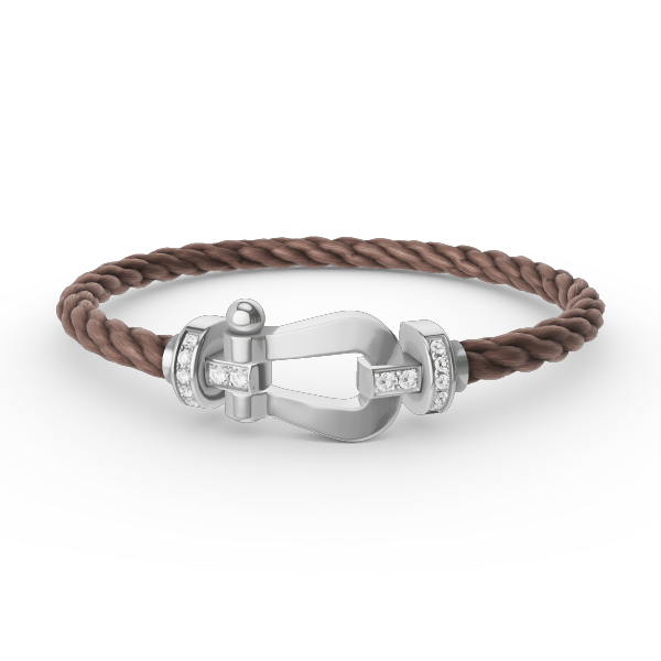 [Together Jewelry]FORCE LARGE HORSESHOE HALF DIAMOND BRACELET SILVER