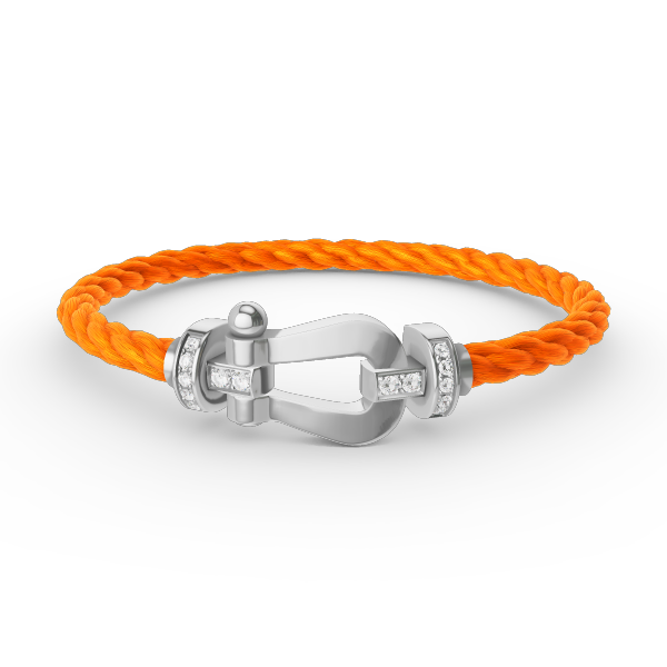 [Together Jewelry]FORCE LARGE HORSESHOE HALF DIAMOND BRACELET SILVER