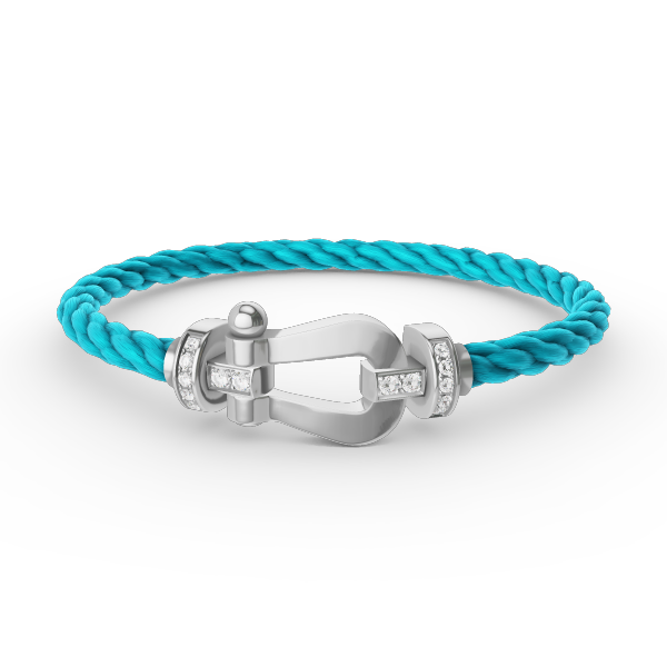 [Together Jewelry]FORCE LARGE HORSESHOE HALF DIAMOND BRACELET SILVER