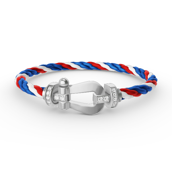 [Together Jewelry]FORCE LARGE HORSESHOE HALF DIAMOND BRACELET SILVER