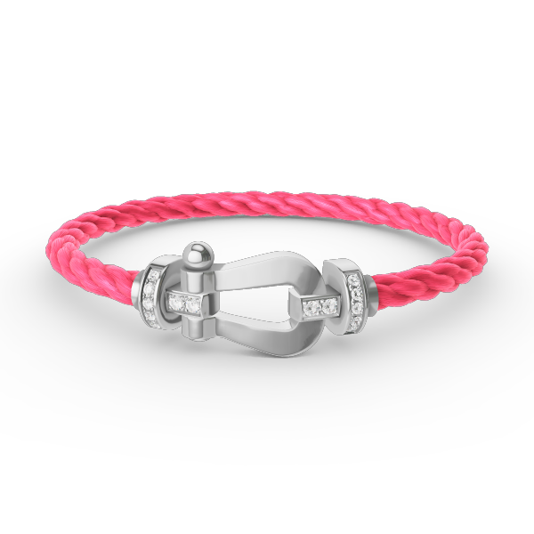 [Together Jewelry]FORCE LARGE HORSESHOE HALF DIAMOND BRACELET SILVER
