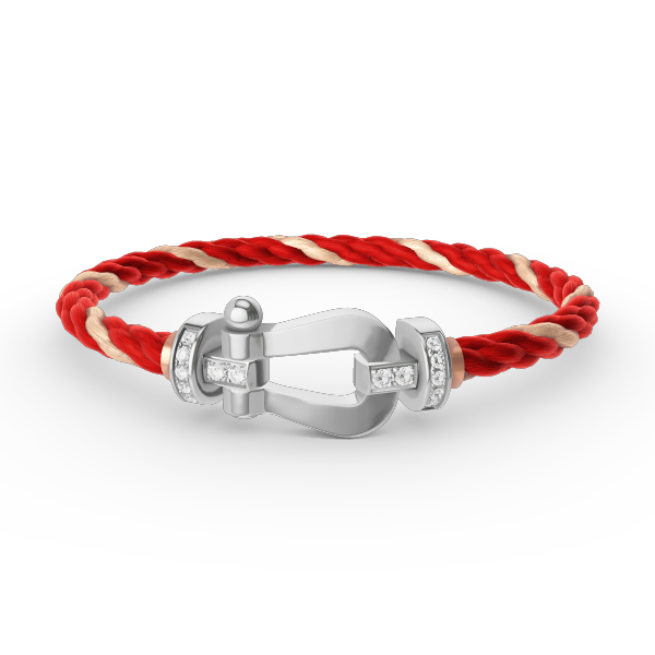 [Together Jewelry]FORCE LARGE HORSESHOE HALF DIAMOND BRACELET SILVER