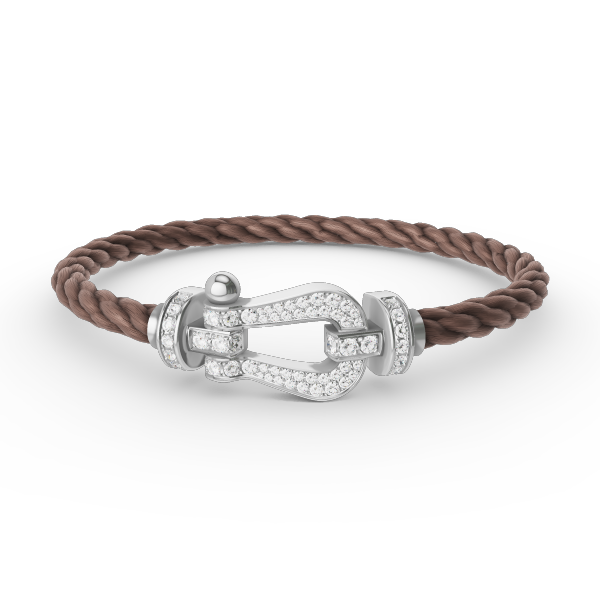 [Together Jewelry]FORCE LARGE HORSESHOE FULL DIAMOND BRACELET SILVER