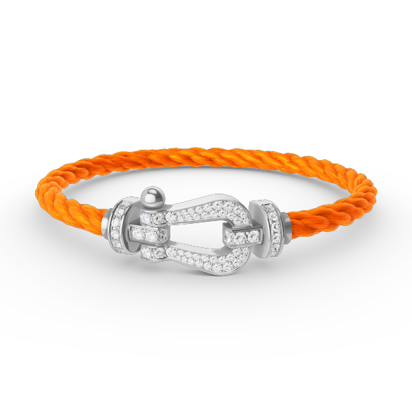 [Together Jewelry]FORCE LARGE HORSESHOE FULL DIAMOND BRACELET SILVER
