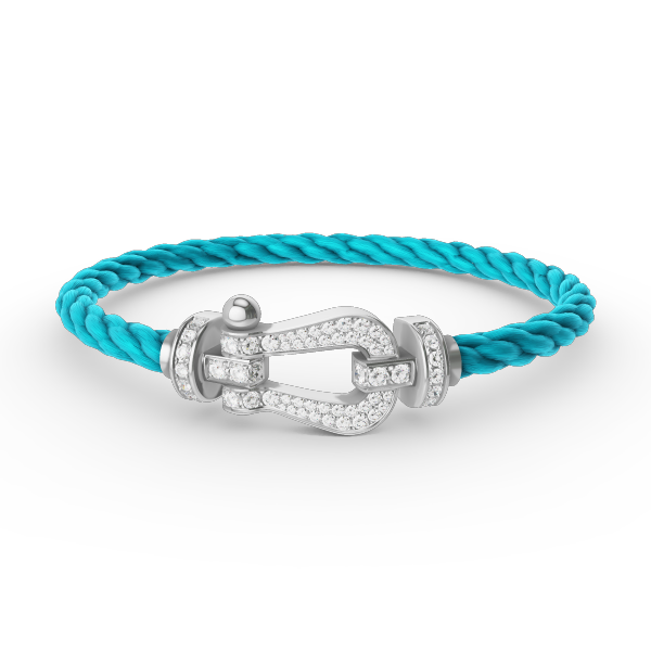 [Together Jewelry]FORCE LARGE HORSESHOE FULL DIAMOND BRACELET SILVER