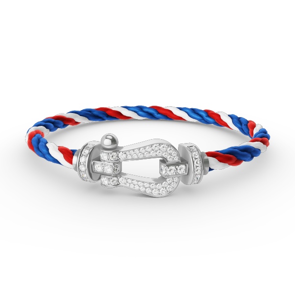 [Together Jewelry]FORCE LARGE HORSESHOE FULL DIAMOND BRACELET SILVER