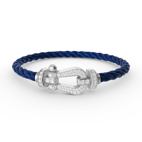 [Together Jewelry]FORCE LARGE HORSESHOE FULL DIAMOND BRACELET SILVER