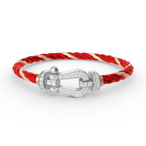 [Together Jewelry]FORCE LARGE HORSESHOE FULL DIAMOND BRACELET SILVER