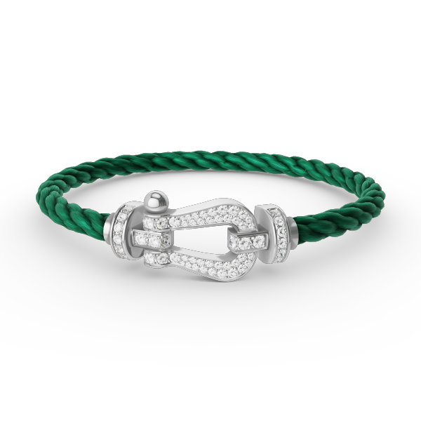 [Together Jewelry]FORCE LARGE HORSESHOE FULL DIAMOND BRACELET SILVER