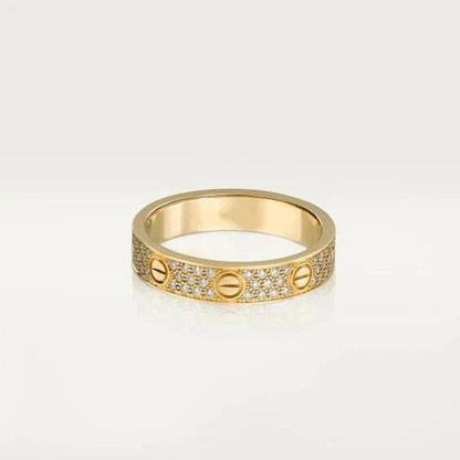 [Together Jewelry]LOVE RING 3.6MM DIAMOND PAVED