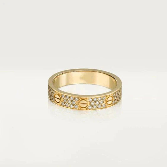 [Together Jewelry]LOVE RING 3.6MM DIAMOND PAVED