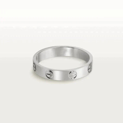 [Together Jewelry]LOVE RING 4MM 1 DIAMOND SILVER