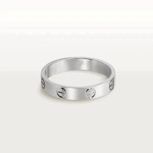 [Together Jewelry]LOVE RING 4MM 1 DIAMOND SILVER