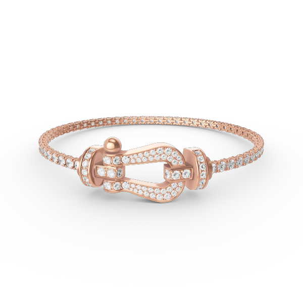 [Together Jewelry]FORCE  LARGE HORSESHOE FULL DIAMOND TENNIS BRACELET