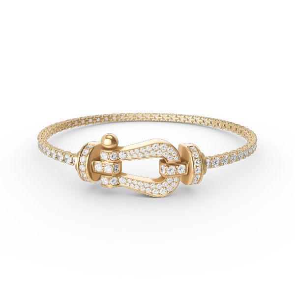 [Together Jewelry]FORCE  LARGE HORSESHOE FULL DIAMOND TENNIS BRACELET