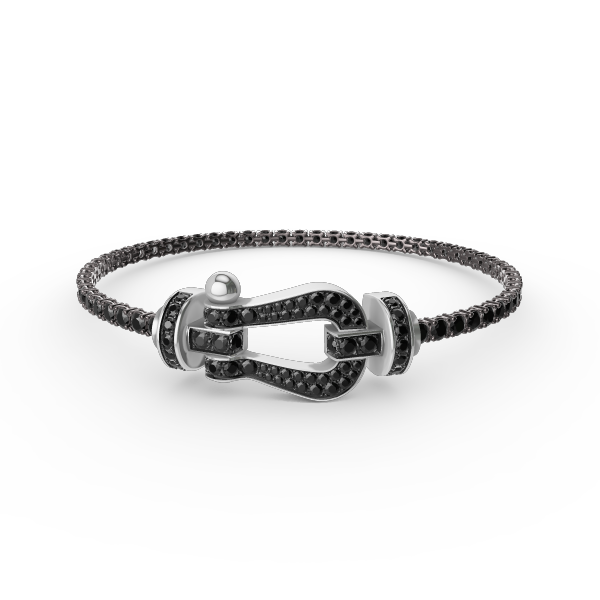 [Together Jewelry]FORCE  LARGE HORSESHOE FULL DIAMOND TENNIS BRACELET
