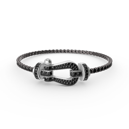 [Together Jewelry]FORCE  LARGE HORSESHOE FULL DIAMOND TENNIS BRACELET